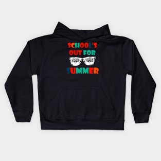 Retro Last Day Of School Schools Out For Summer Teacher Gift Kids Hoodie